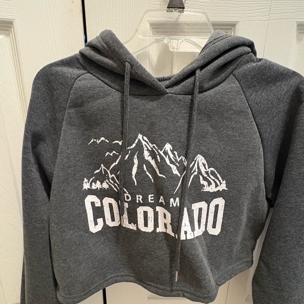 Gray Dream Colorado Women's cropped Sweatshirt